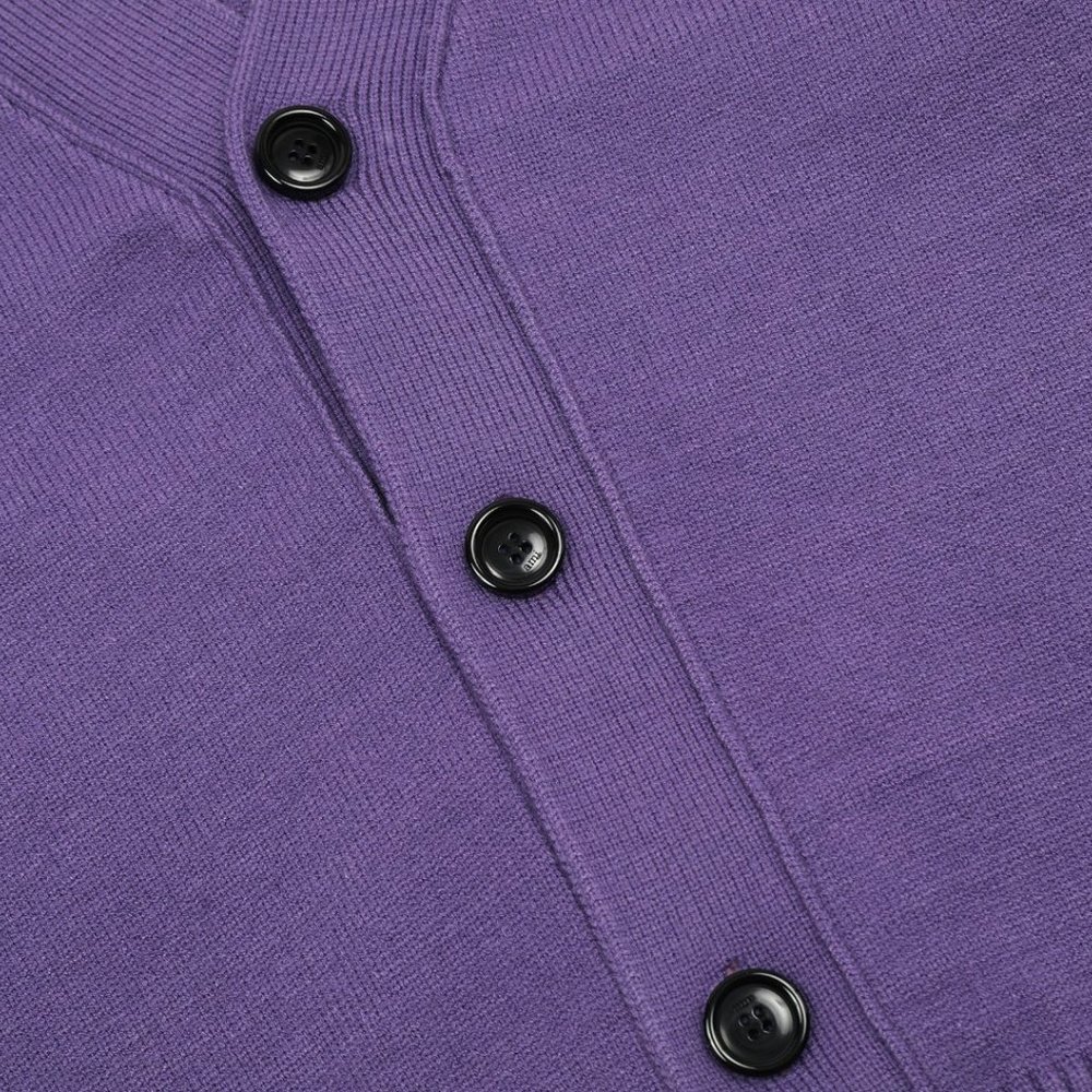 Ami De Coeur Cardigan New purple Size:L - Picture 5 of 9